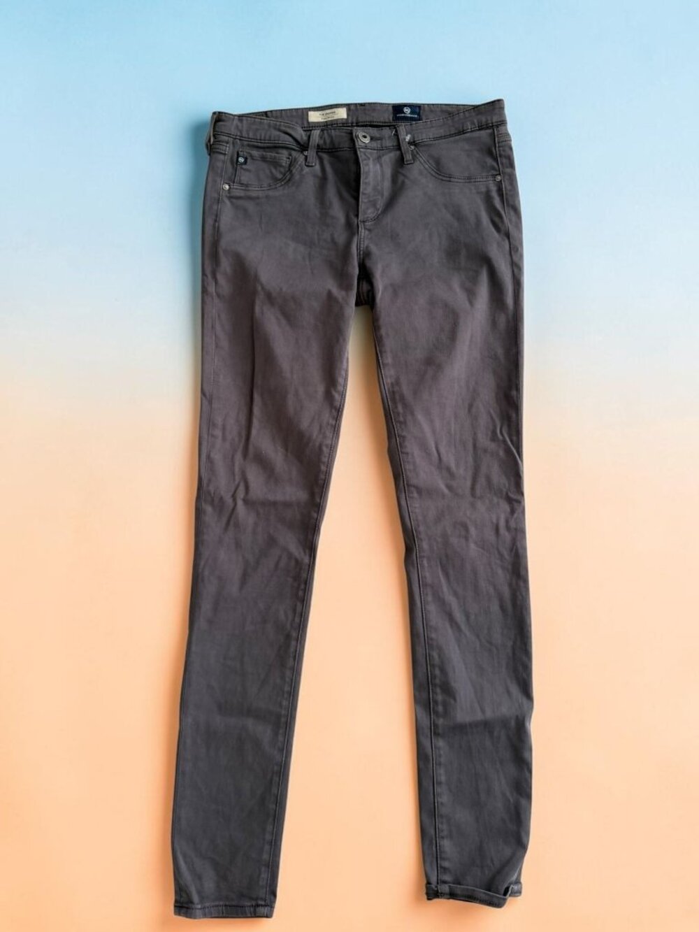 ADRIANO GOLDSCHMIED Gray The Legging Skinny Pants Size 28